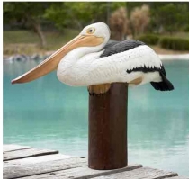 Pelican On Post